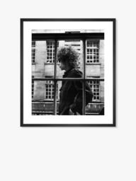 John Lewis Mirrorpix Bob Dylan 1966 Framed Print & Mount, 62.2 x 55.2cm, Black/White - thumbnail 1