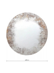 Där Vixen Round Wall Mirror, 80cm, Gold - thumbnail 5
