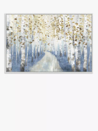 John Lewis Allison Pearce 'New Path I' Framed Canvas Print, 86 x 126cm, Blue/Multi