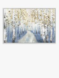 John Lewis Allison Pearce 'New Path I' Framed Canvas Print, 84 x 124cm, Blue/Multi - thumbnail 1