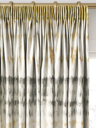 Harlequin Pontia Made to Measure Curtains or Roman Blind, Ochre/Steel - thumbnail 2
