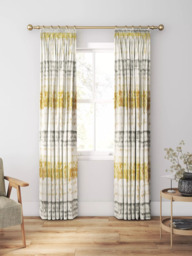 Harlequin Pontia Made to Measure Curtains or Roman Blind, Ochre/Steel - thumbnail 3