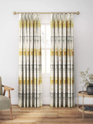 Harlequin Pontia Made to Measure Curtains or Roman Blind, Ochre/Steel - thumbnail 5