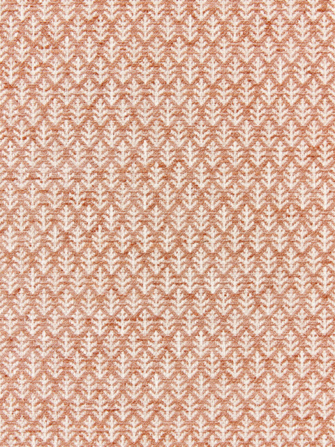 John Lewis Elm Leaf Woven Made to Measure Curtains or Roman Blind, Rust - image 1