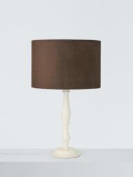 John Lewis Velvet Drum Lampshade, - thumbnail 2