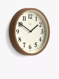 Jones Clocks Lodge Quartz Analogue Wall Clock, 25cm, Natural - thumbnail 2