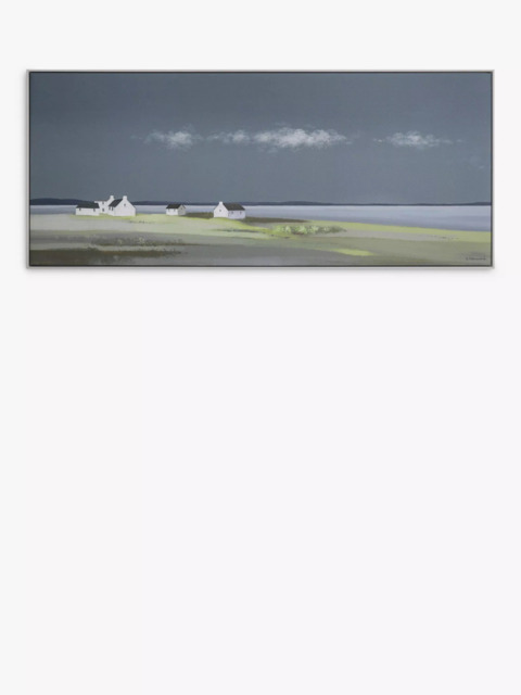 John Lewis Ulyana Hammond 'Day's End' Framed Canvas, 52 x 122cm, Blue/Green - image 1
