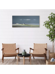 John Lewis Ulyana Hammond 'Day's End' Framed Canvas, 52 x 122cm, Blue/Green - thumbnail 3