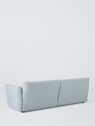 John Lewis Dimple Large 3 Seater Sofa, Easy Clean Cotton Linen Blend Soft Blue - thumbnail 4