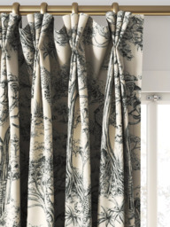 Clarke & Clarke Kisumu Made to Measure Curtains or Roman Blind, Noir/Linen - thumbnail 6
