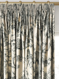 Clarke & Clarke Kisumu Made to Measure Curtains or Roman Blind, Noir/Linen - thumbnail 2