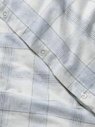 John Lewis Oslo Brushed Cotton Check Bedding, Grey - thumbnail 4