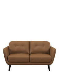 John Lewis Arlo Small 2 Seater Leather Sofa, Dark Leg - thumbnail 5