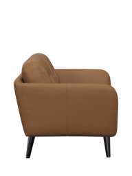 John Lewis Arlo Small 2 Seater Leather Sofa, Dark Leg - thumbnail 3