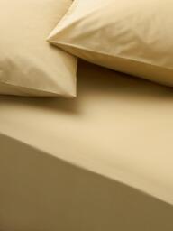 John Lewis Egyptian Cotton Percale Easy Care 260 Thread Count Fitted Sheet - thumbnail 1