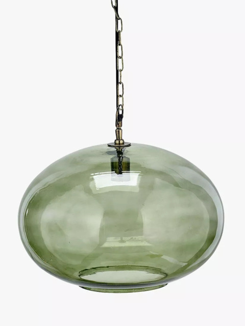 nkuku Otoro Round Glass Pendant Light, Large - image 1