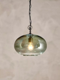 nkuku Otoro Round Glass Pendant Light, Large - thumbnail 2