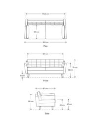 Swyft Model 10 Medium 2 Seater Sofa, Dark Leg - thumbnail 2