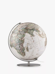 National Geographic Antique Style Earth Illuminated Globe, 37cm, Brown/Multi - thumbnail 2