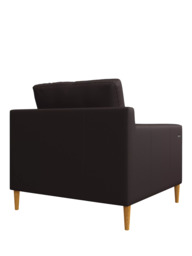 John Lewis Draper II Motion Leather Armchair, Light Leg - thumbnail 4