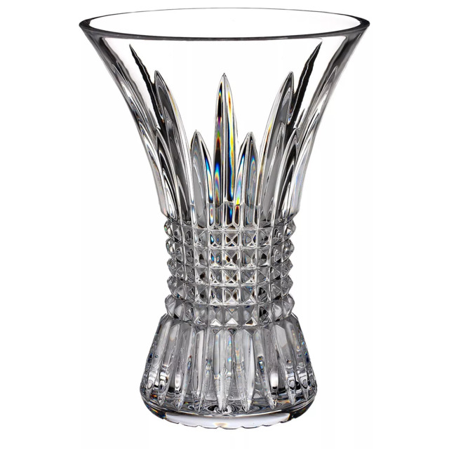 Waterford Crystal Lismore Diamond Cut Glass Vase, H20cm, Clear - image 1