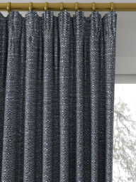 John Lewis Tonal Weave Made to Measure Curtains or Roman Blind, Navy - thumbnail 2