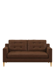 John Lewis Draper II Medium 2 Seater Leather Sofa, Light Leg - thumbnail 5