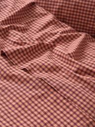 Piglet in Bed Washed Cotton Percale Gingham Flat Sheet - thumbnail 1