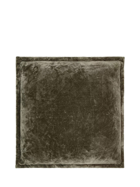 nkuku Pilani Square Cushion Cover, Moss Green - image 1