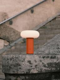 The Conran Shop Torus Rechargeable Portable Table Lamp, Orange - thumbnail 5