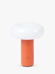 The Conran Shop Torus Rechargeable Portable Table Lamp, Orange - thumbnail 1