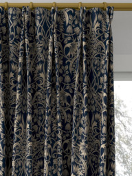 GP & J Baker Fritillerie Made to Measure Curtains or Roman Blind, Indigo - thumbnail 4