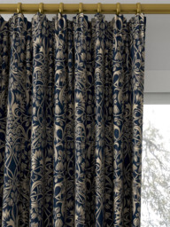 GP & J Baker Fritillerie Made to Measure Curtains or Roman Blind, Indigo - thumbnail 2
