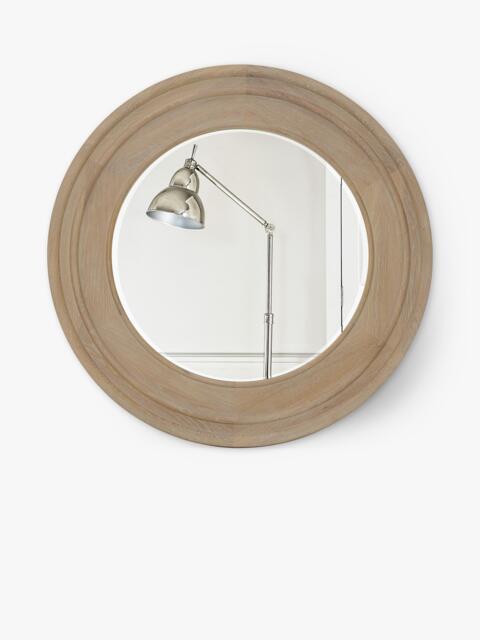 Neptune Edinburgh Round Wood Wall Mirror, 96cm, Vintage Oak - image 1