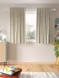 John Lewis Mila Print Pair Dimout/Thermal Lined Multiway (Slot Top, Hidden Tab, Pencil Pleat) Curtains, Putty - thumbnail 5
