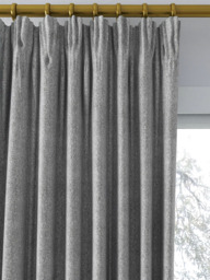 John Lewis Herringbone Weave Pair Lined Pencil Pleat Curtains - thumbnail 1