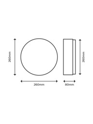 Philips Shan CL253 LED Motion Sensor Ceiling Light, White - thumbnail 3