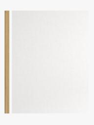 John Lewis Crosshatch Cotton Slub Slot Top/Hidden Tab Voile Panel, White - thumbnail 2