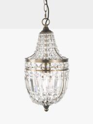 John Lewis La Scala Acorn Crystal Glass Chandelier Ceiling Light, Satin Bronze - thumbnail 4