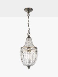 John Lewis La Scala Acorn Crystal Glass Chandelier Ceiling Light, Satin Bronze - thumbnail 3