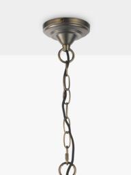 John Lewis La Scala Acorn Crystal Glass Chandelier Ceiling Light, Satin Bronze - thumbnail 6