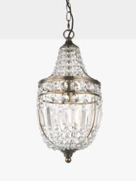 John Lewis La Scala Acorn Crystal Glass Chandelier Ceiling Light, Satin Bronze - thumbnail 5