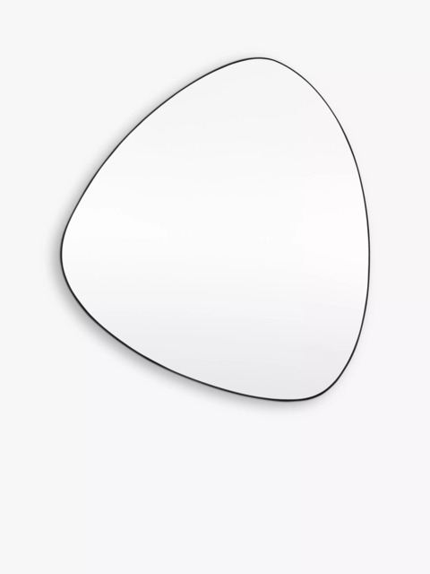 Gallery Direct Caesars Free Form Wall Mirror, 70 x 60cm, Black