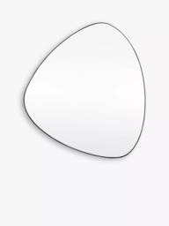 Gallery Direct Caesars Free Form Wall Mirror, 70 x 60cm, Black