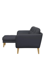 John Lewis Arlo LHF Chaise Leather Sofa, Light Leg - thumbnail 3
