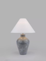 Laura Ashley Pussy Willow Ceramic Table Lamp, Grey - thumbnail 3