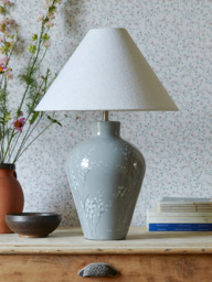 Laura Ashley Pussy Willow Ceramic Table Lamp, Grey - thumbnail 2