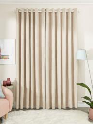 John Lewis Boucle Pair Blackout/Thermal Lined Eyelet Curtains - thumbnail 4