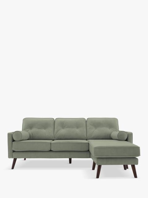 G Plan Vintage The Sixty Five RHF Large 3 Seater Chaise End Leather Sofa - image 1