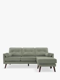 G Plan Vintage The Sixty Five RHF Large 3 Seater Chaise End Leather Sofa - thumbnail 1
